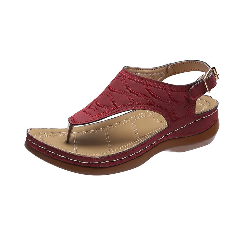 Deborah – Women's Wedge Heel Flip Flop Sandals