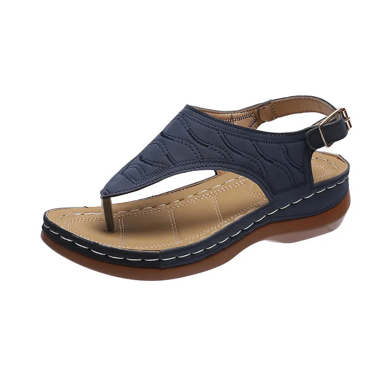 Deborah – Women's Wedge Heel Flip Flop Sandals