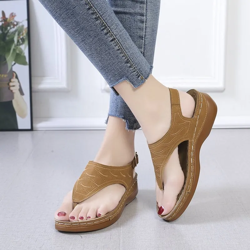 Deborah – Women's Wedge Heel Flip Flop Sandals
