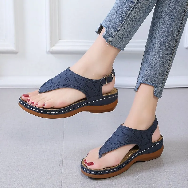 Deborah – Women's Wedge Heel Flip Flop Sandals