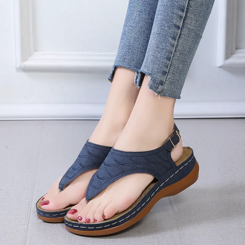 Deborah – Women's Wedge Heel Flip Flop Sandals