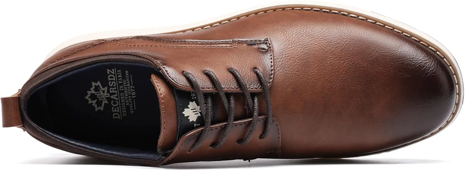 DECARSDZ Mens Dress Shoes Casual Oxford Shoes Business Formal Derby Sneakers Walking Shoe