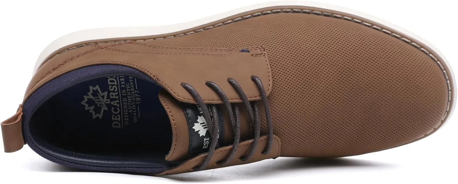 DECARSDZ Mens Dress Shoes Casual Oxford Shoes Business Formal Derby Sneakers Walking Shoe