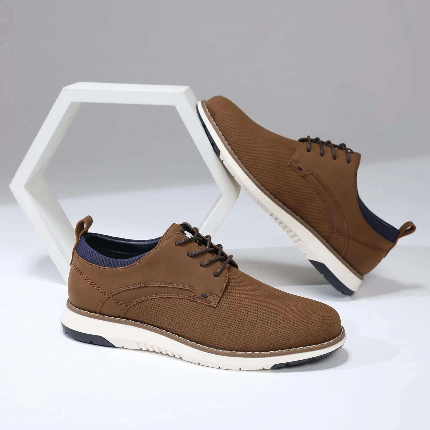 DECARSDZ Mens Dress Shoes Casual Oxford Shoes Business Formal Derby Sneakers Walking Shoe