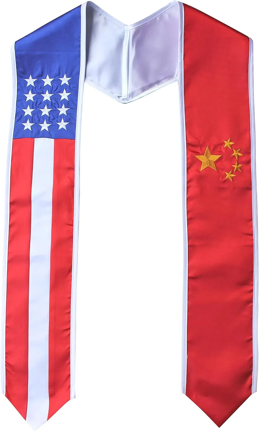 Del Mex Country and USA Flag Graduation Stole Sash International Graduate