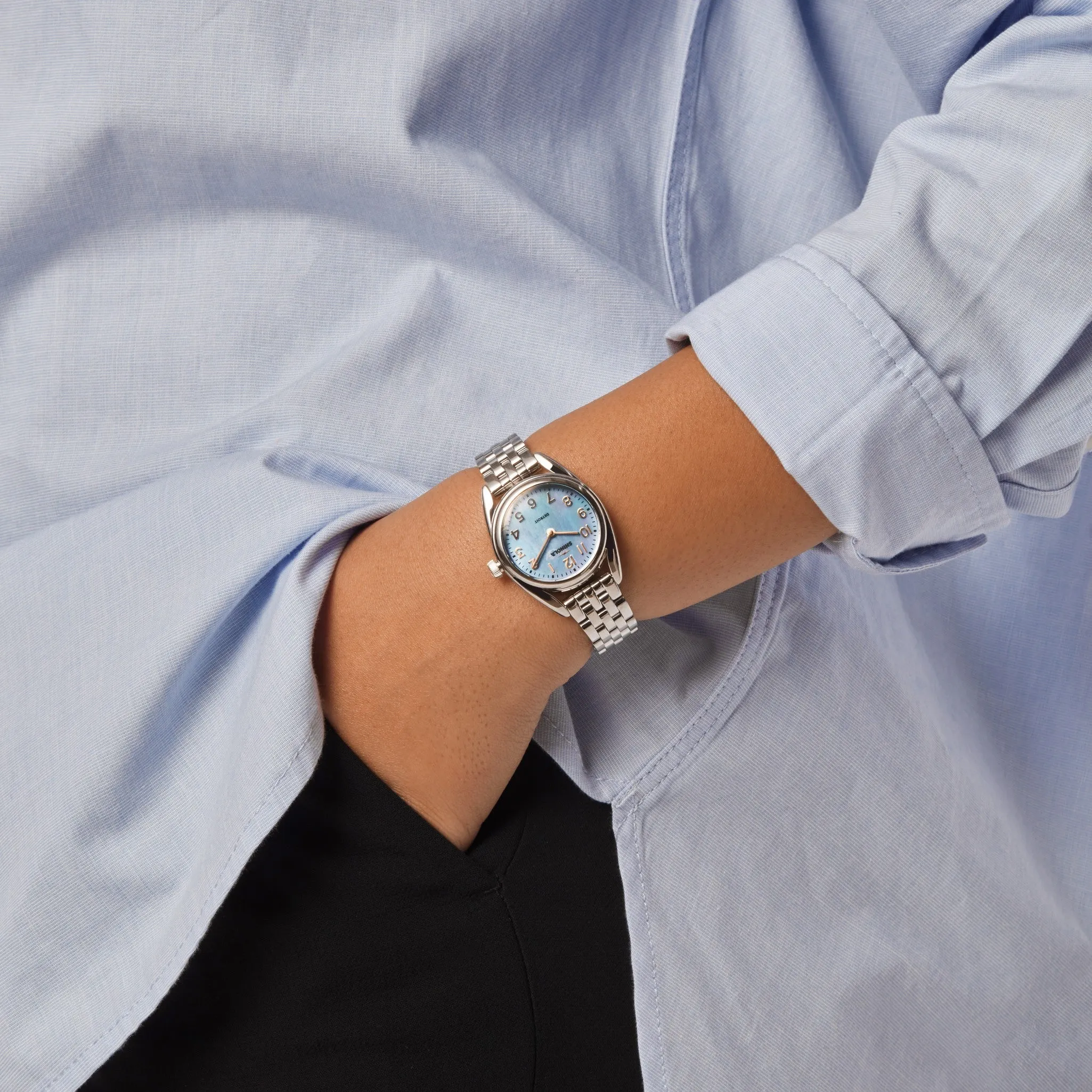Derby Watch - Pearl Blue