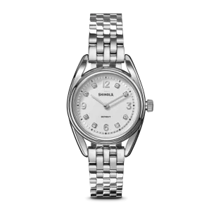 Diamond Derby Watch - Light Silver