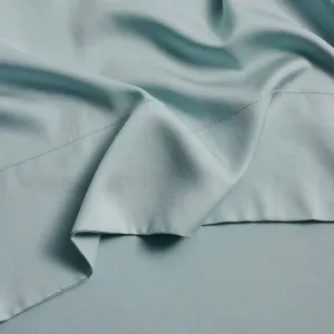 DOZ Flat Sheet, 100% Viscose derived from Bamboo, Organically Grown, Buttery Soft, Cooling Sheets, High GSM, 1 Top Sheet Only (Teal, Full/Queen)