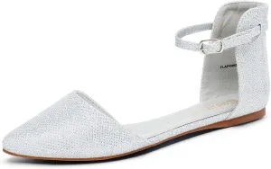 DREAM PAIRS Flapointed Women's Casual D'Orsay Pointed Plain Ballet Comfort Soft Slip On Flats Shoes