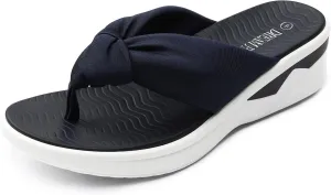 DREAM PAIRS Women Platform Flip Flops for Women Soft Thong Sandals Summer Casual Lightweight Comfortable Flat Slippers Walking Shopping Gathering Vacation Shoes