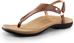 DREAM PAIRS Women's Flat Sandals Arch Support Orthopedic Comfortable Soft Cushion Summer T-Strap Walking Thong Sandals