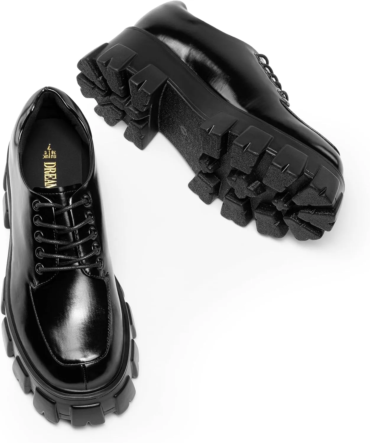 DREAM PAIRS Women's Platform Oxford Chunky Lace Up Lug Sole Comfort Business Work Dress Shoes