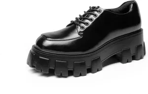 DREAM PAIRS Women's Platform Oxford Chunky Lace Up Lug Sole Comfort Business Work Dress Shoes
