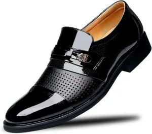 Dress Shoes for Men Classic Modern Men's Oxfords Formal Casual Business Wedding Work Comfortable Slip on Derby Shoes