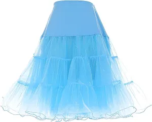 DRESSTELLS 50s Petticoat Skirts Women Vintage Tutu Underkirt Retro Crinoline