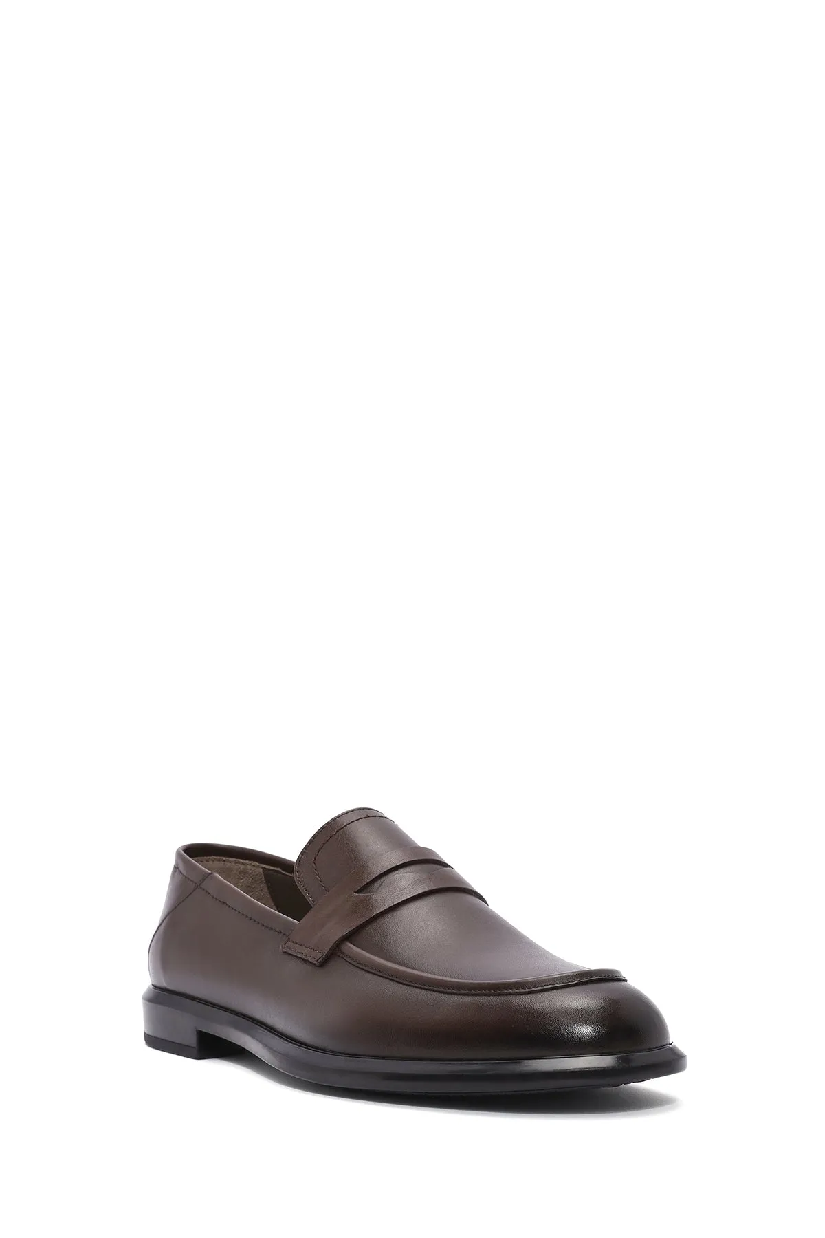 Erkek Kahverengi Deri Casual Loafer