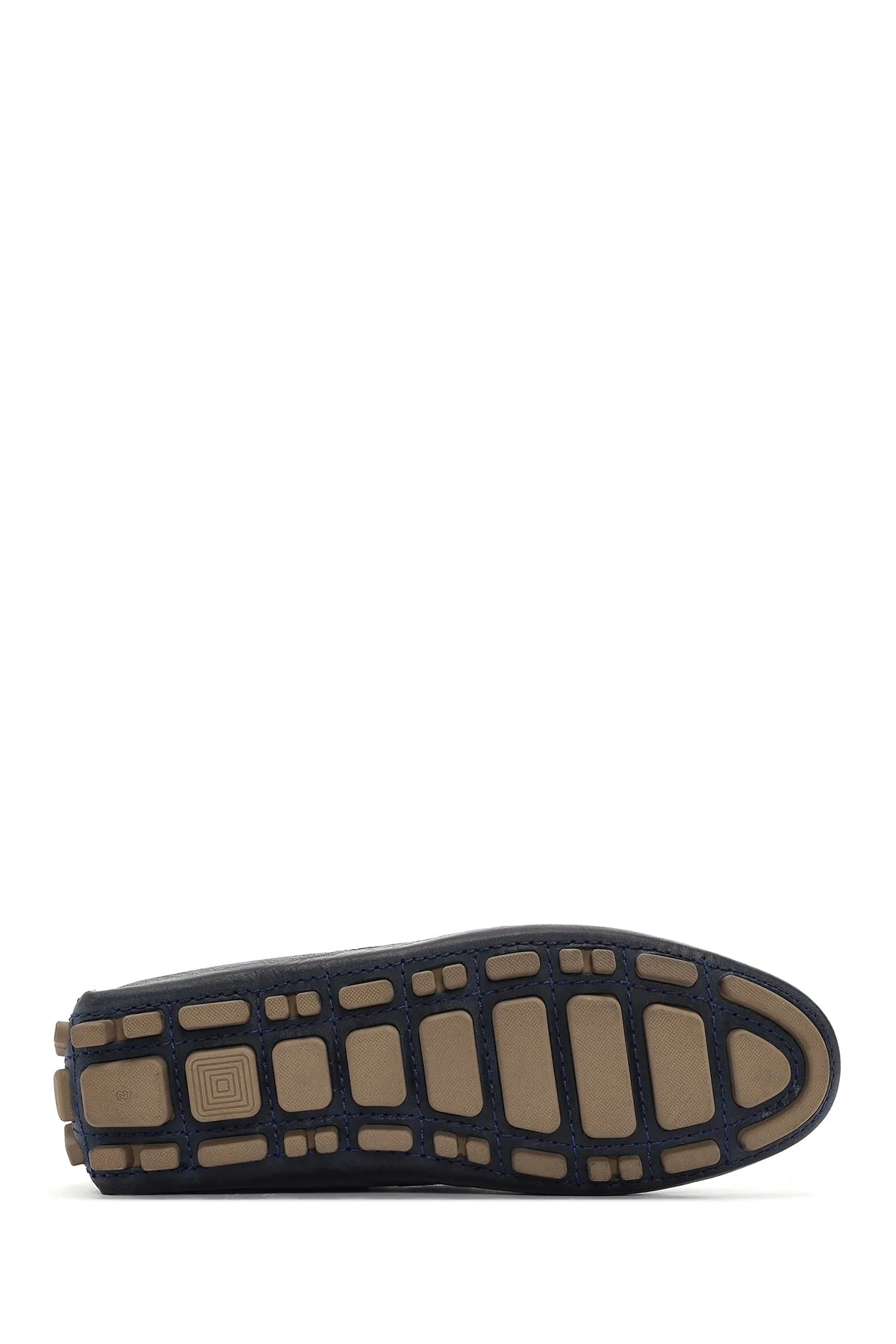 Erkek Lacivert Deri Comfort Loafer