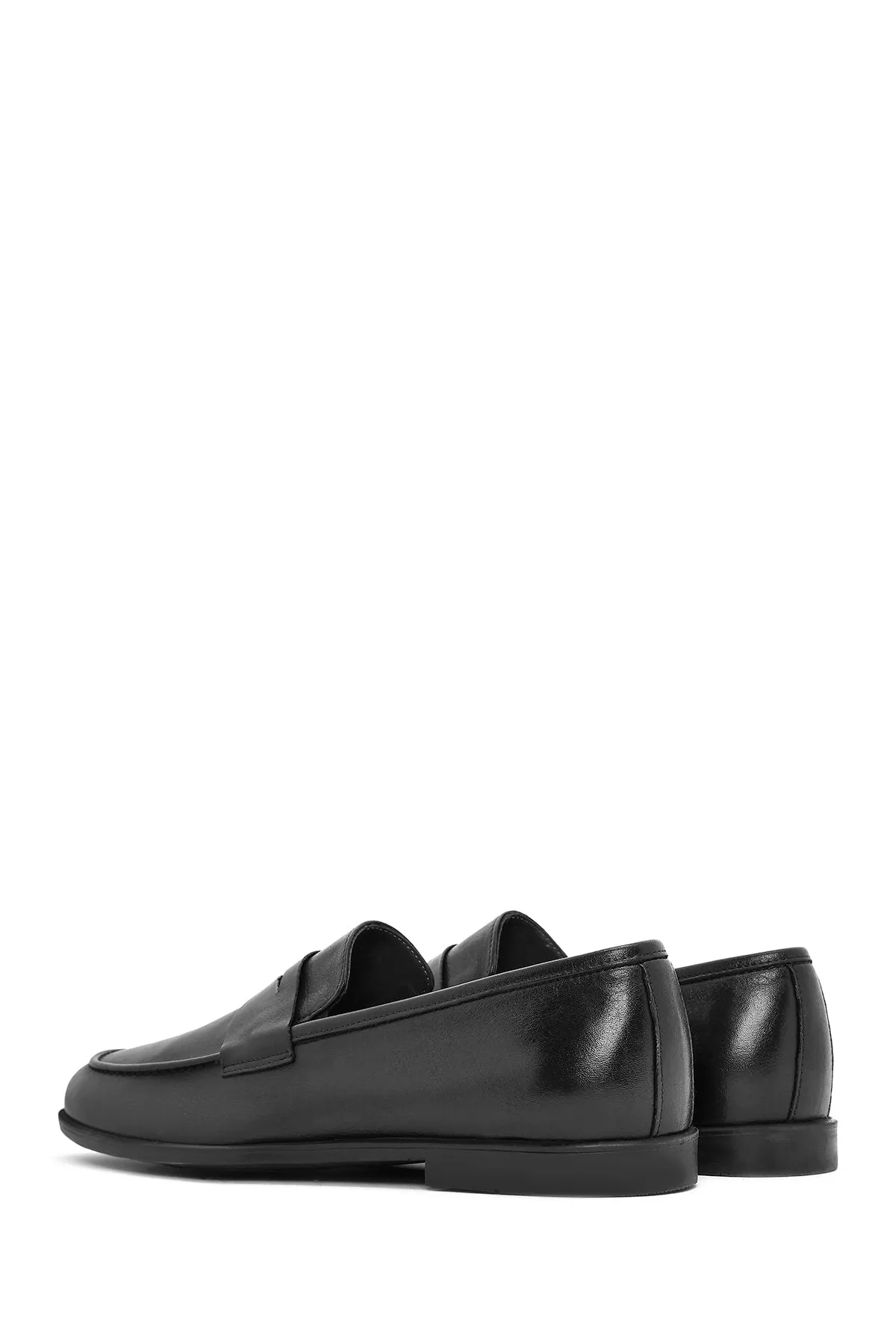 Erkek Siyah Deri Casual Loafer