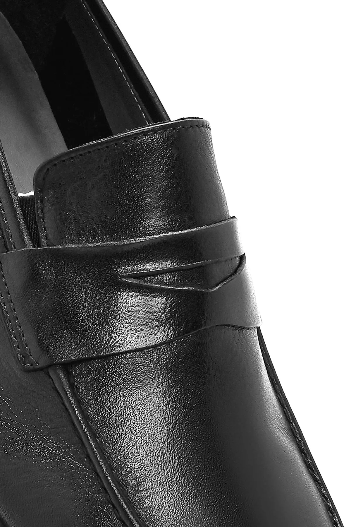 Erkek Siyah Deri Casual Loafer