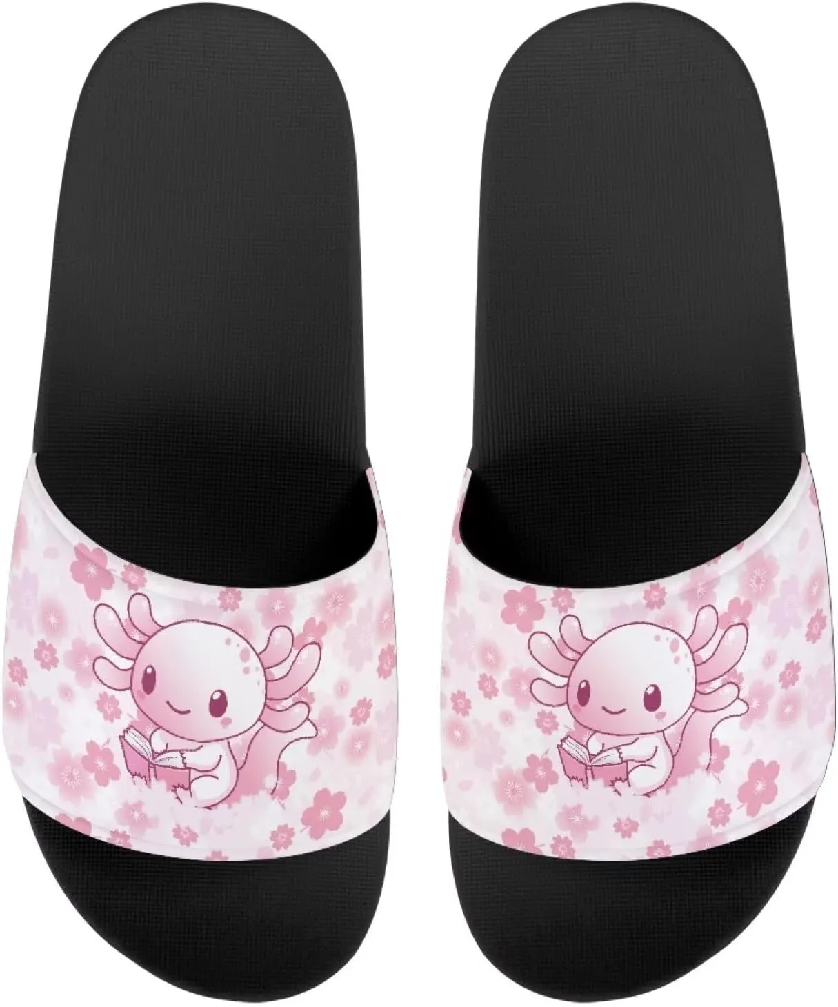 EVA Single Band Slide Sandals, Sunflowers Pattern Soft Sole Open Toe Non Slip Flat Sandals for Women Men
