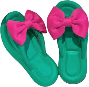 Fairy Bow Flip Flop Summer Beach Sandal Slippers for Womens Girls Women's Flip Flop Sandal Aesthetics Slippers