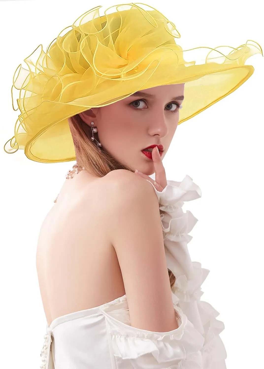 Fascinator Church Hat Sun Hat Derby Hat for Cocktail Party Bridal Shower