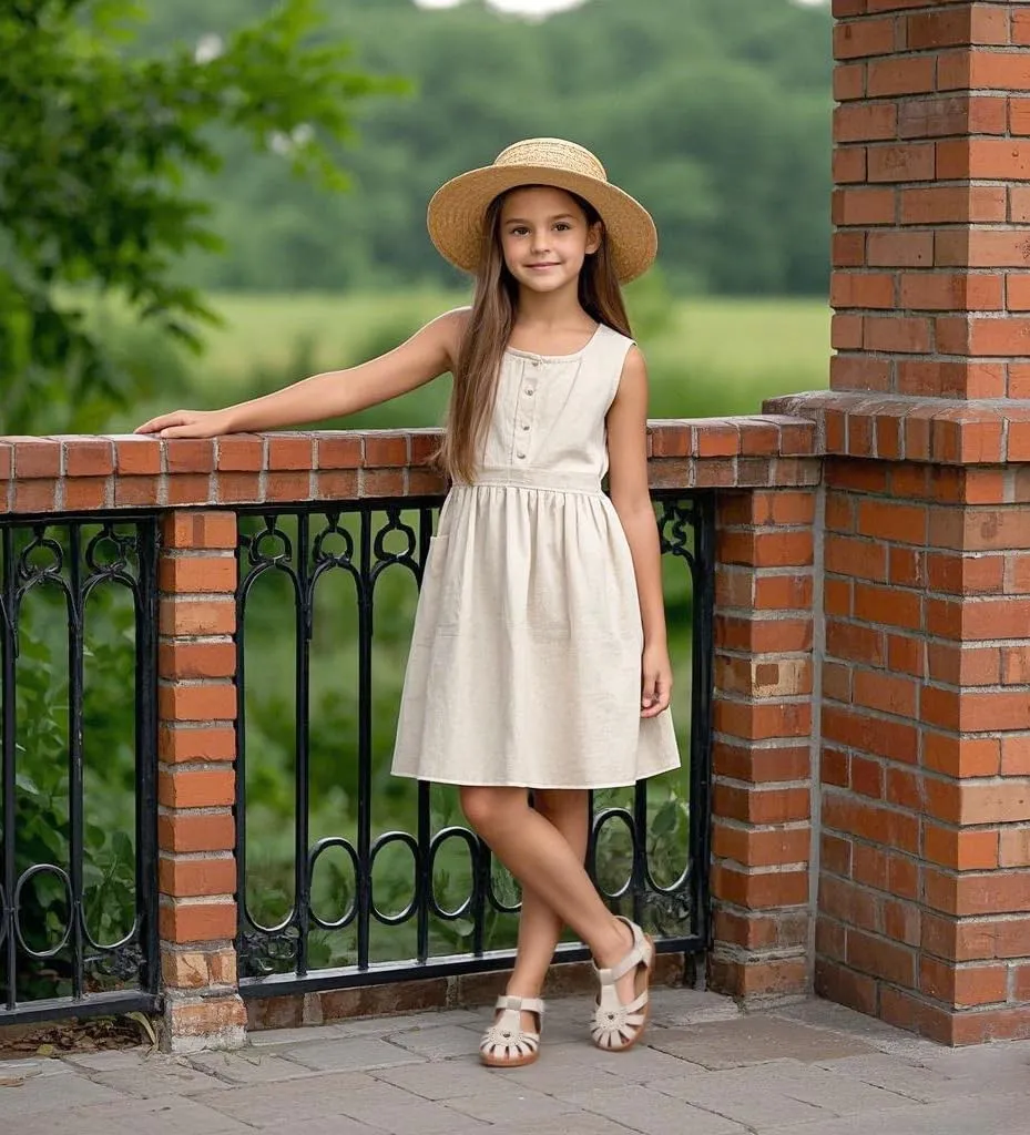 Felix & Flora Toddler Girls Sandals Flower Girl Shoes Soft Rubber Princess Summer Flat Shoes