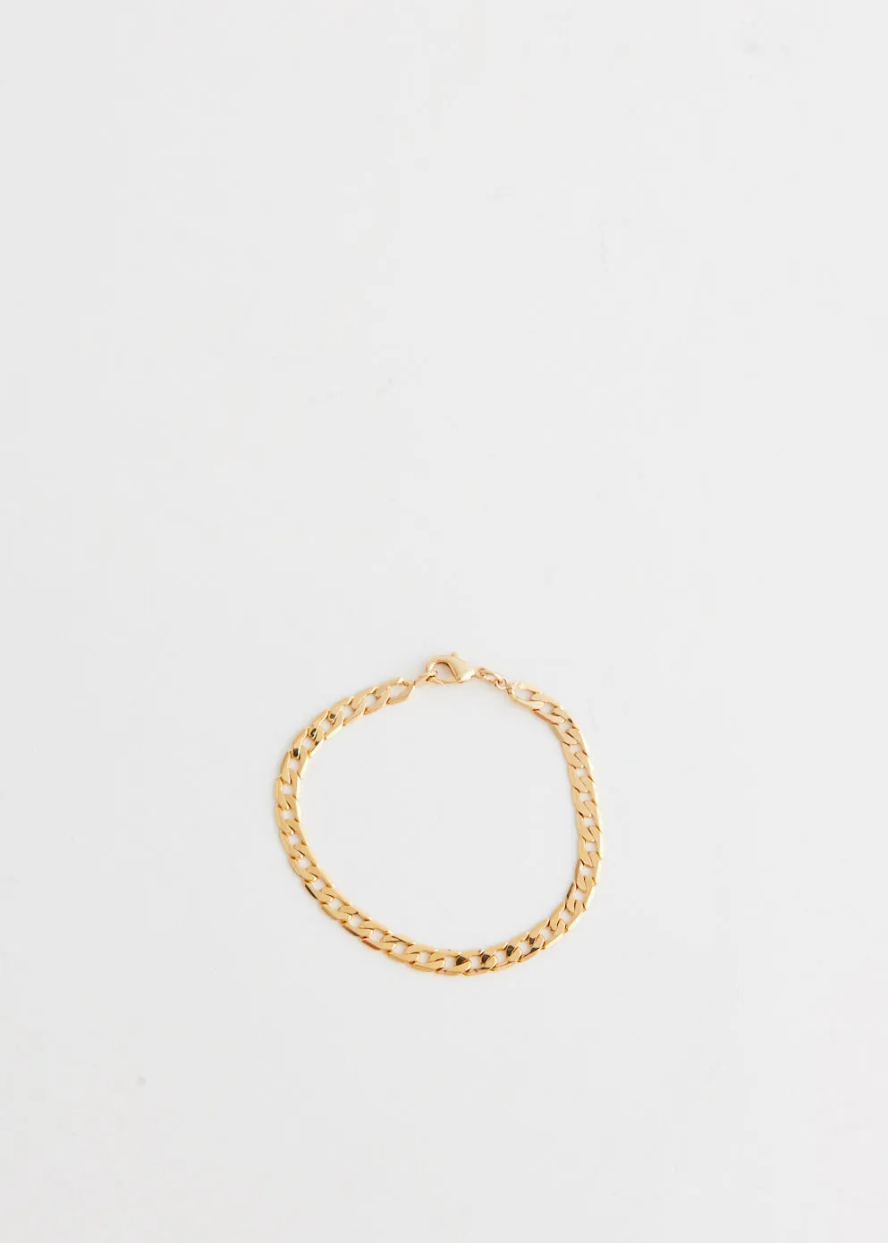 Flat Curb Chain Bracelet