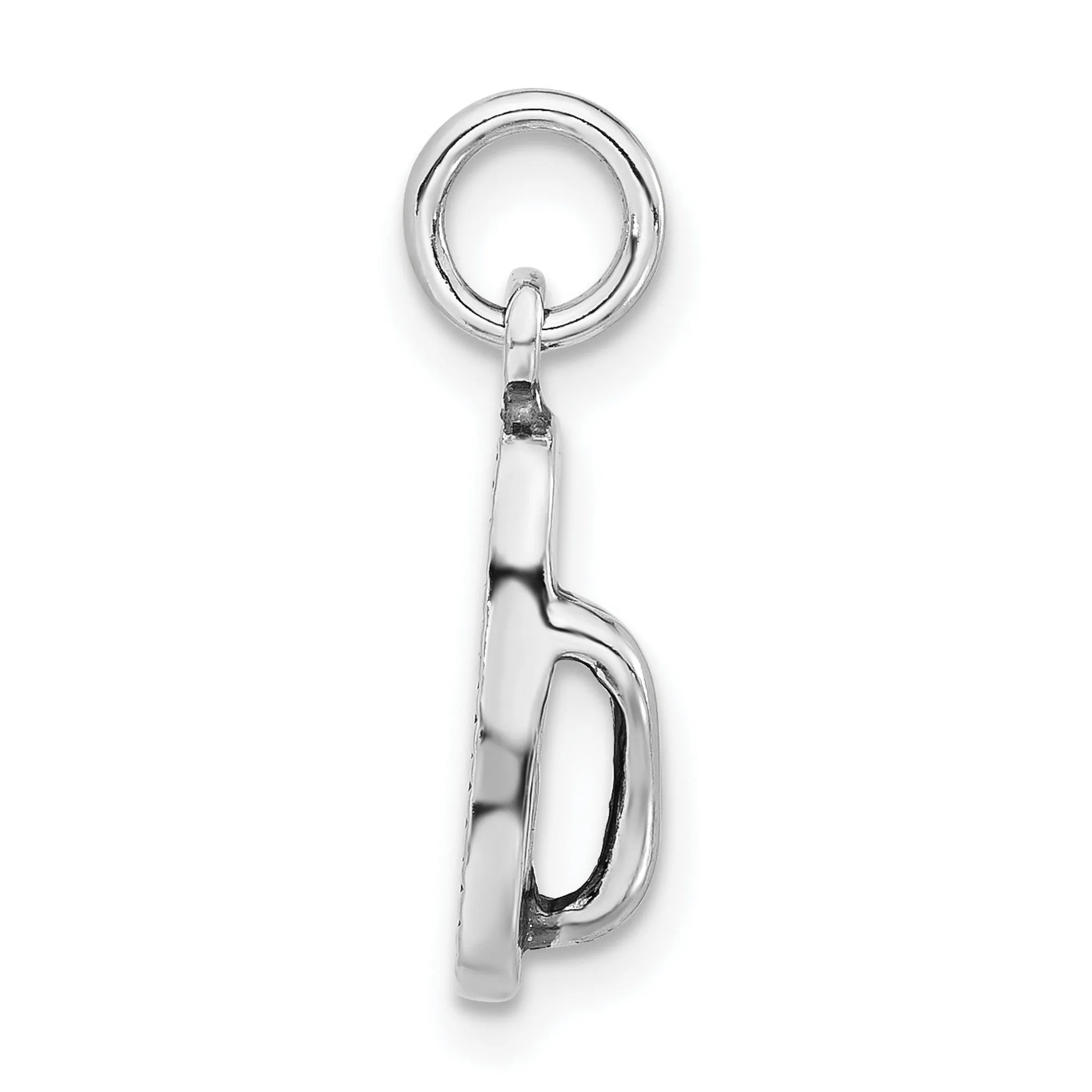 Flip Flop Sandal Charm Pendant in Real 925 Sterling Silver