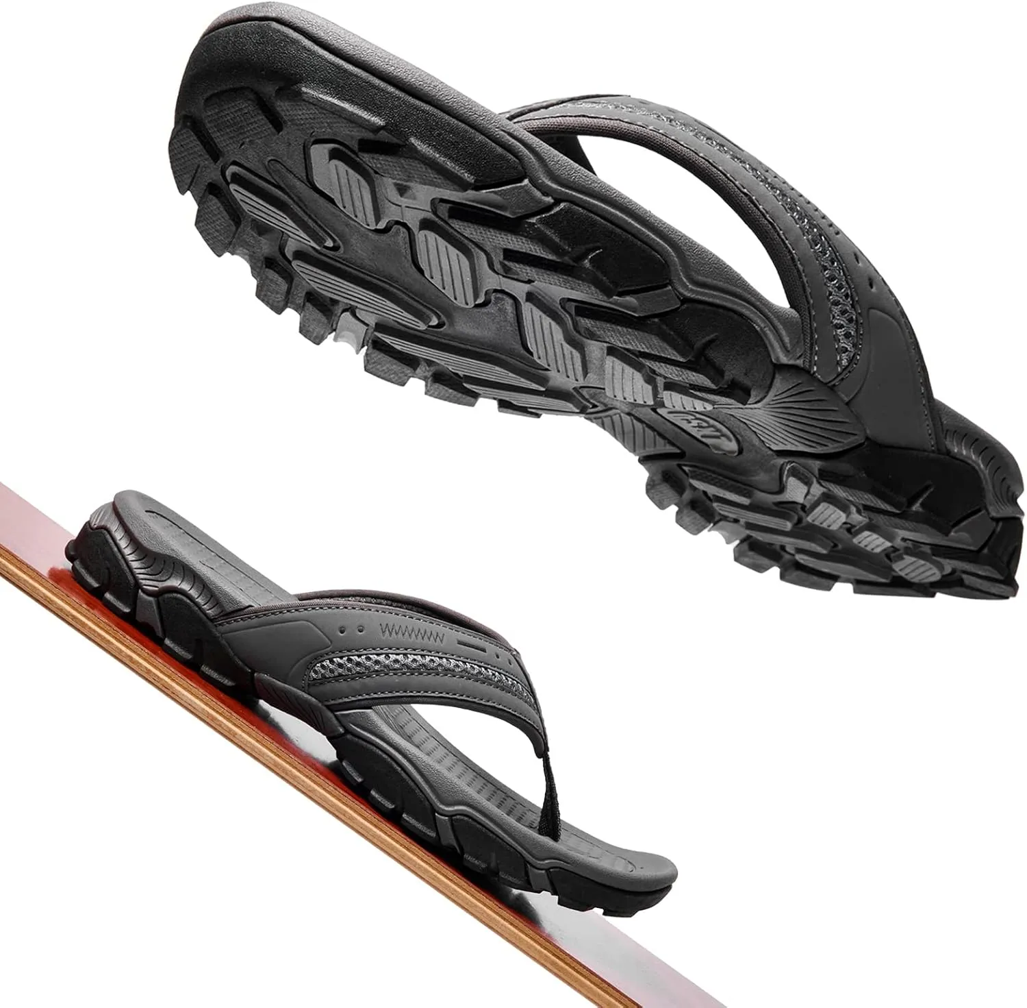 Flip Flops for Men Beach Thong Sandals with Arch Support Water Resistant Slippers Shower Shoes