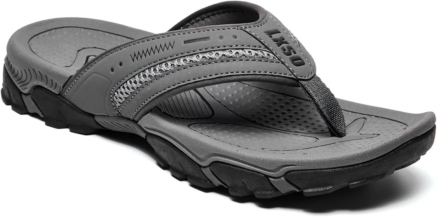 Flip Flops for Men Beach Thong Sandals with Arch Support Water Resistant Slippers Shower Shoes