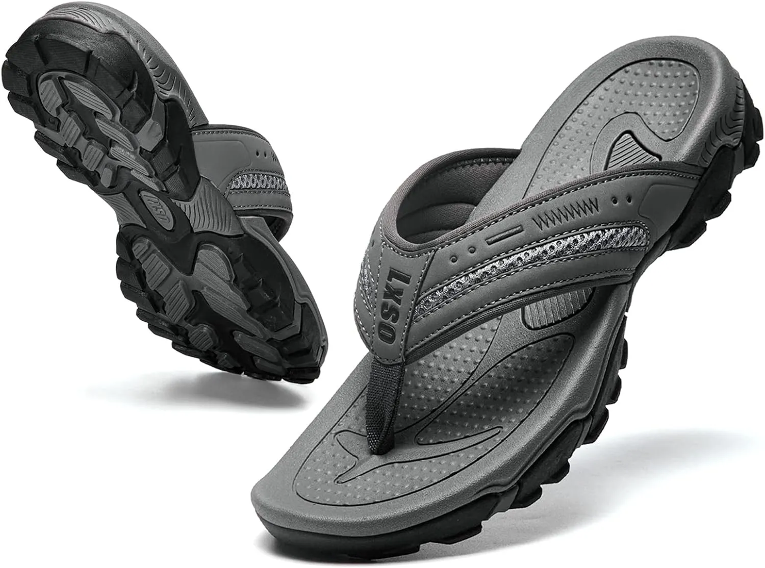 Flip Flops for Men Beach Thong Sandals with Arch Support Water Resistant Slippers Shower Shoes