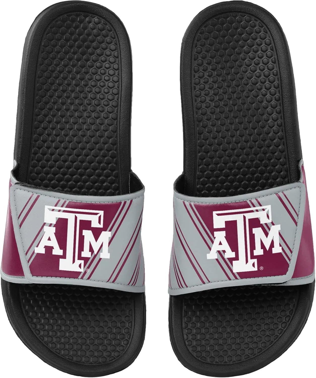FOCO Men's NCAA College Team Logo Shower Sport Legacy Slide Flip Flop Sandals