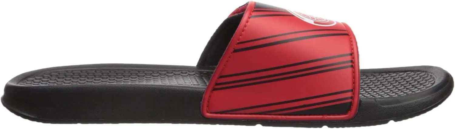 FOCO Men's NHL Team Logo Sport Shower Legacy Slide Flip Flop Sandals