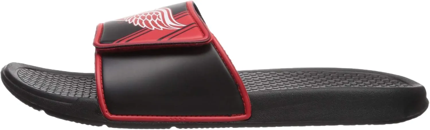 FOCO Men's NHL Team Logo Sport Shower Legacy Slide Flip Flop Sandals
