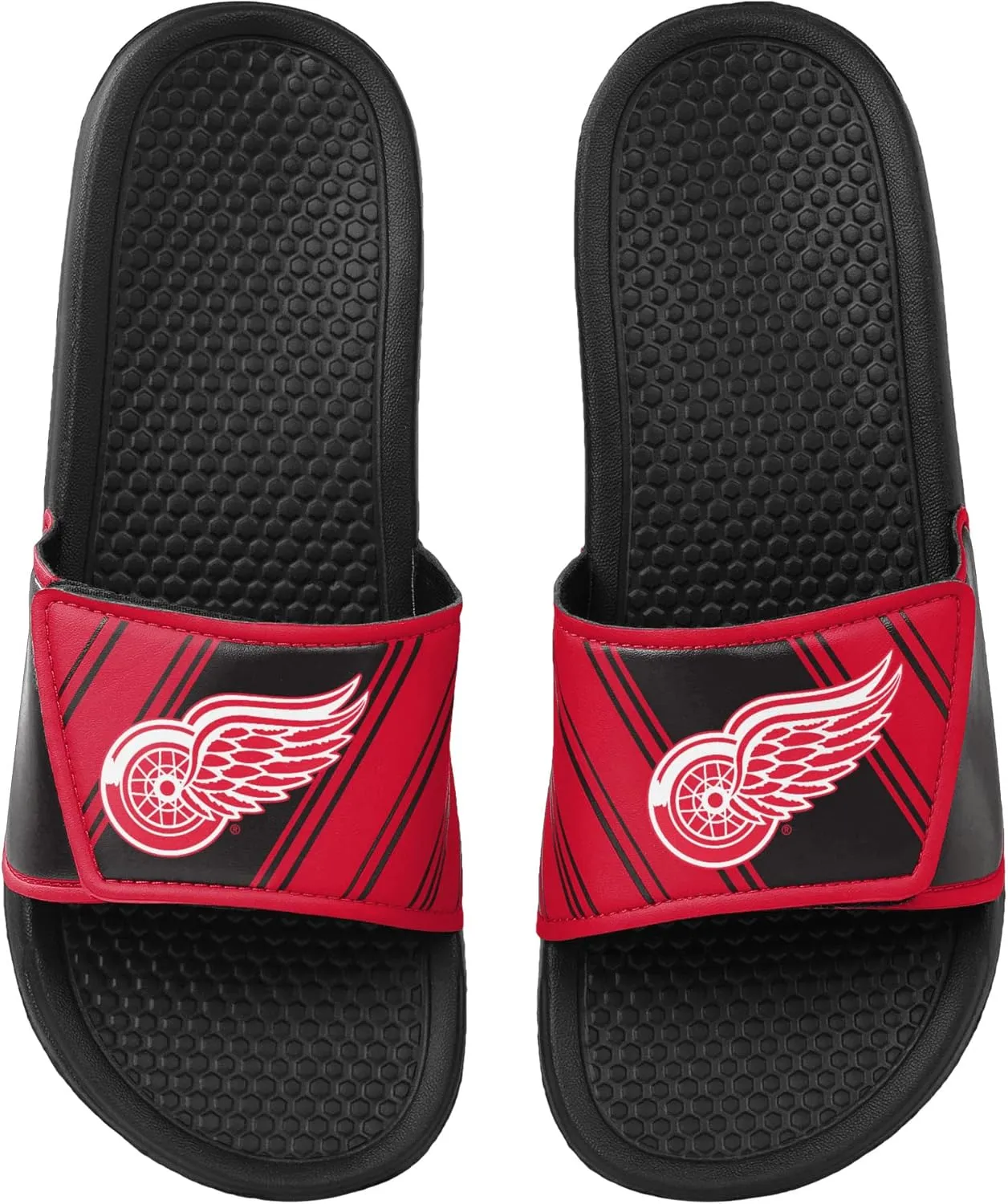 FOCO Men's NHL Team Logo Sport Shower Legacy Slide Flip Flop Sandals