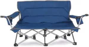 Folding Camp Chair Portable Double Director's Chair Folding Breathable Mesh Aluminum Camping Fishing Garden Chair