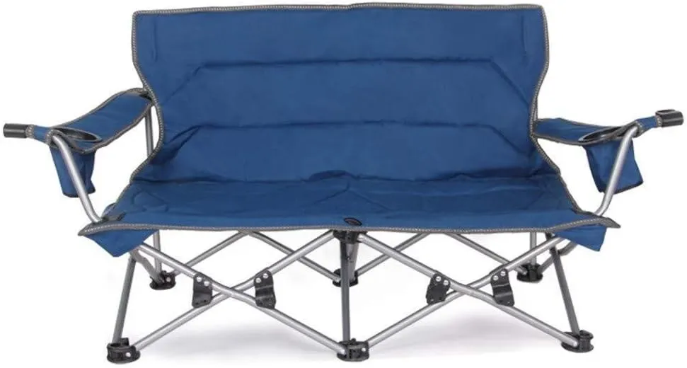 Folding Camp Chair Portable Double Director's Chair Folding Breathable Mesh Aluminum Camping Fishing Garden Chair