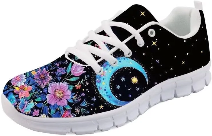 Forchrinse Green Cactus Printed Running Shoes Non-Slip Casual Sneaker for Men Women