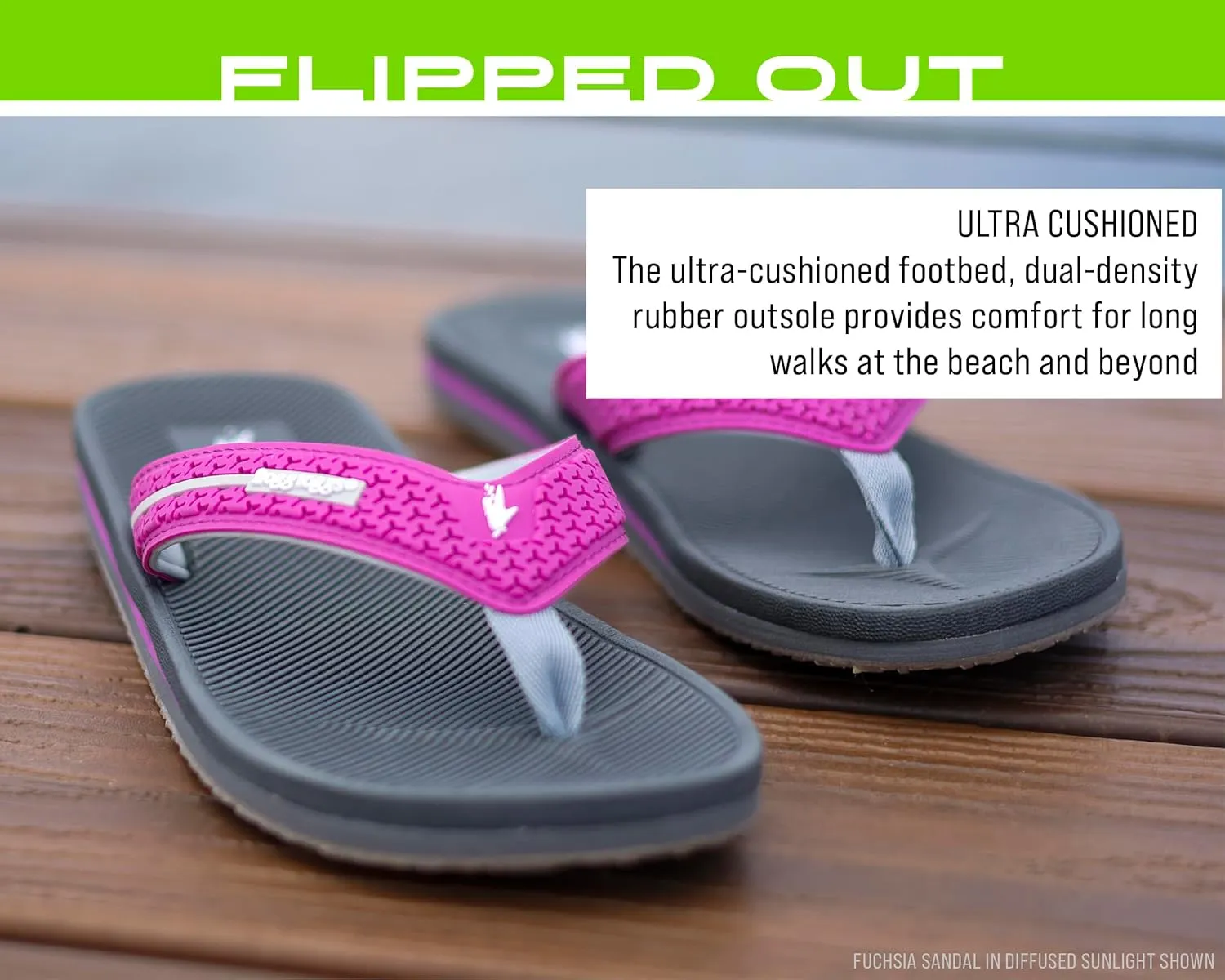 FROGG TOGGS Women's Flipped Out Flip Flop Sandals