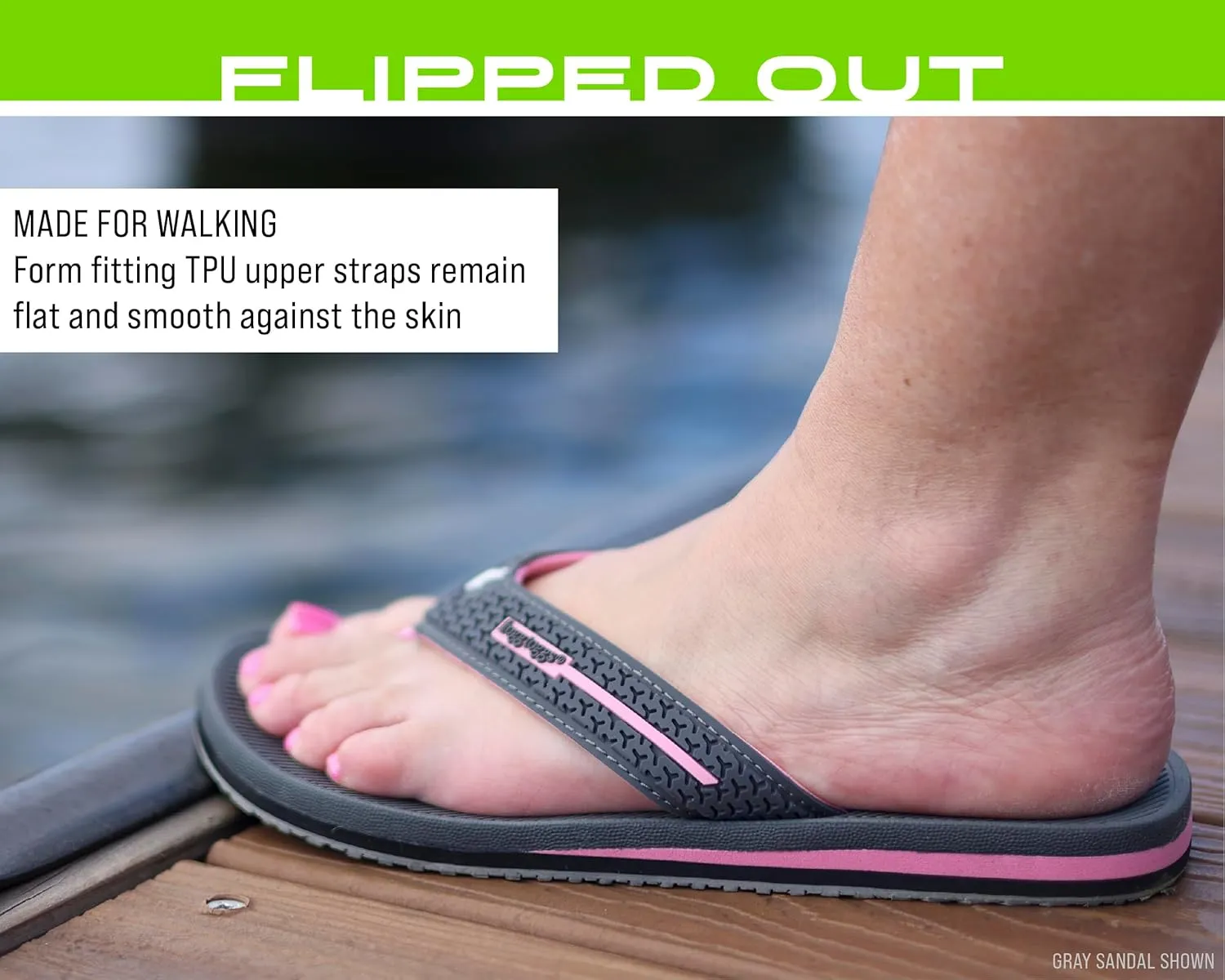 FROGG TOGGS Women's Flipped Out Flip Flop Sandals