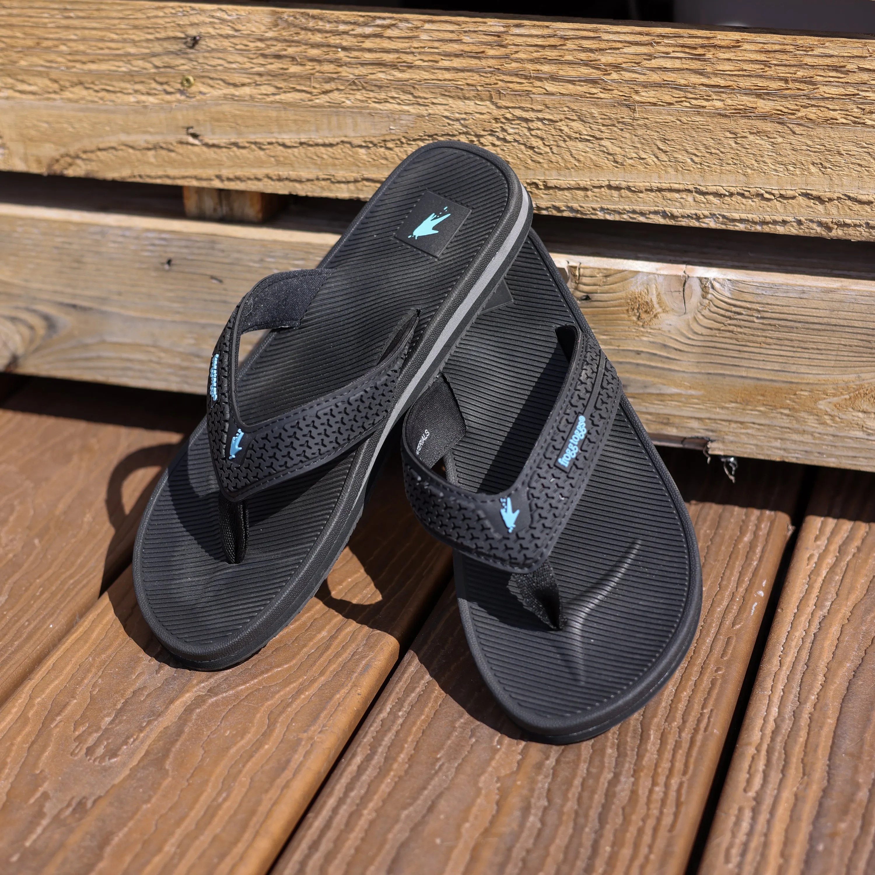 Frogg Toggs Women's Flipped Out Flip Flops  Black