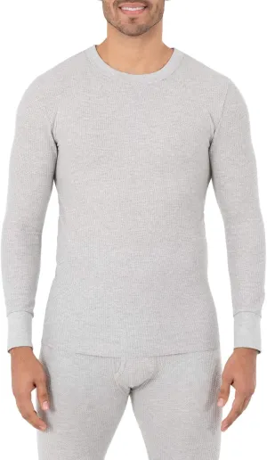 Fruit of the Loom Men's Classic Midweight Waffle Thermal Underwear Crew Top