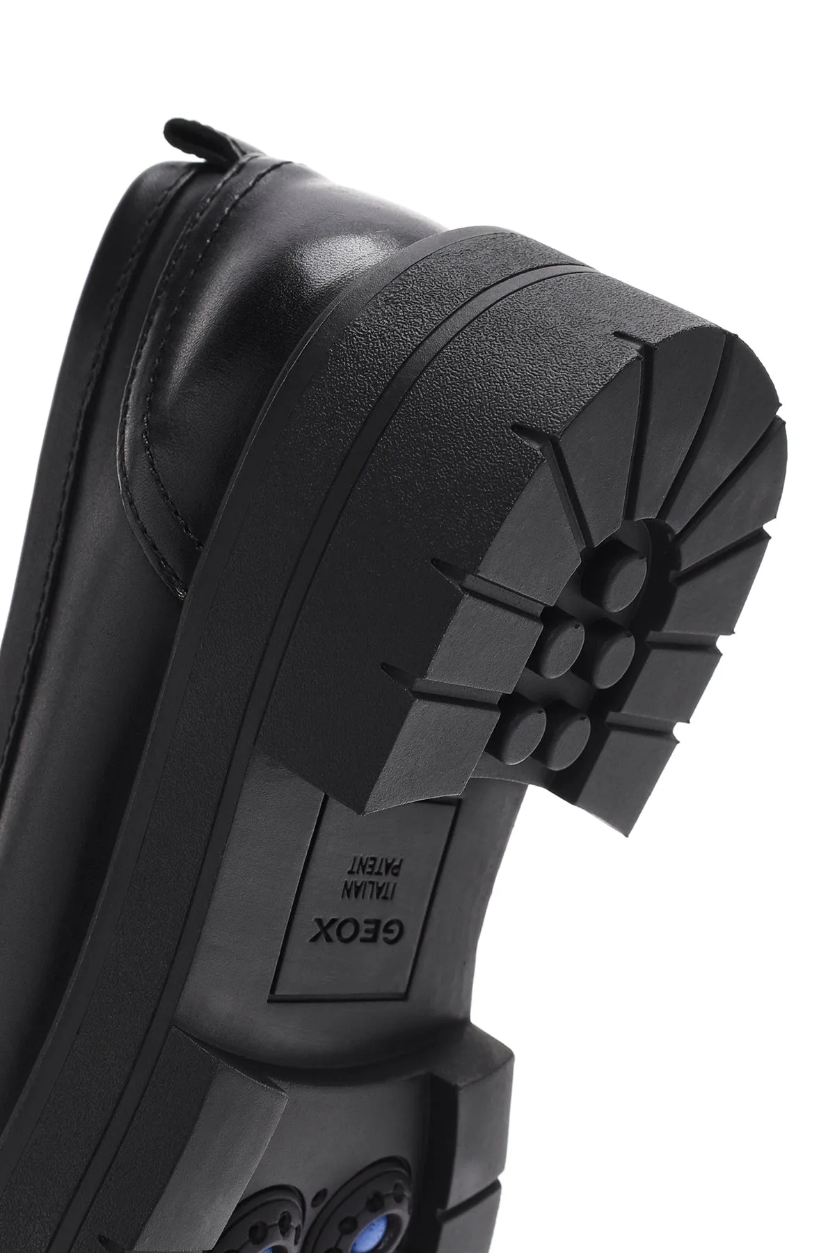 Geox Kadın Siyah Spherica Deri Maskülen Loafer