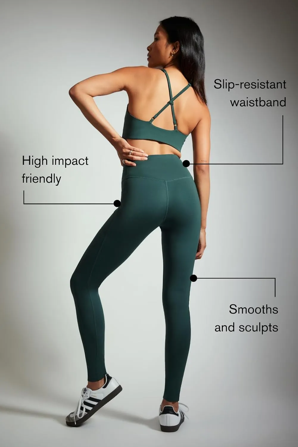 Girlfriend Collective Compression Pocket Leggings for Women, High Rise Waist Pants for Yoga Workout Plus Size 28.5" Inseam