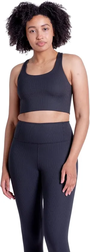 girlfriend collective Rib Paloma Bra Black 2XS