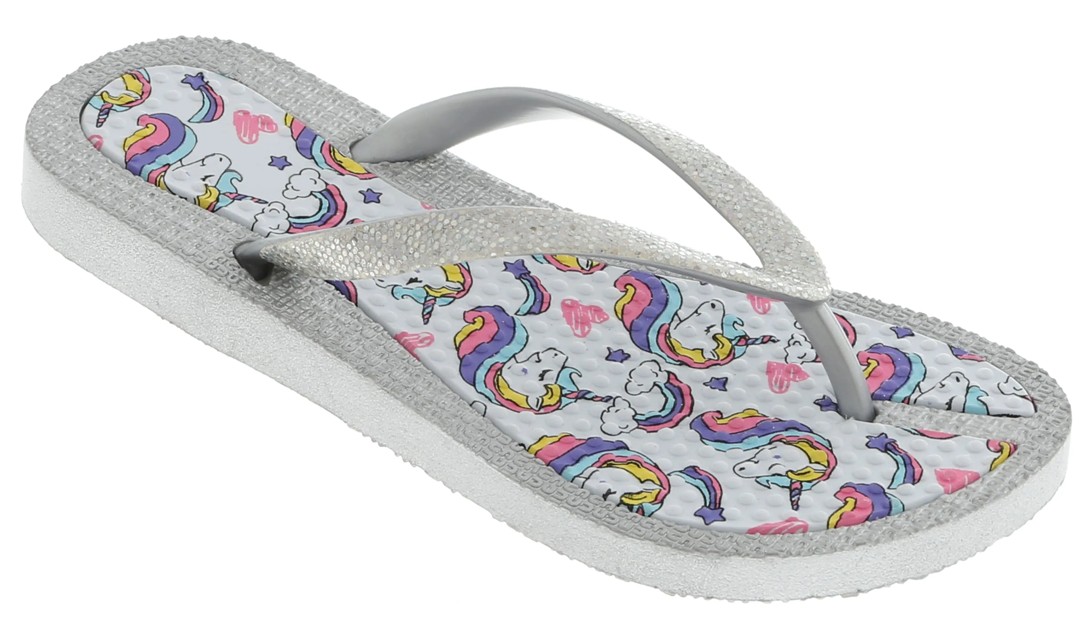 Girls Glitter Unicorn Flip Flop