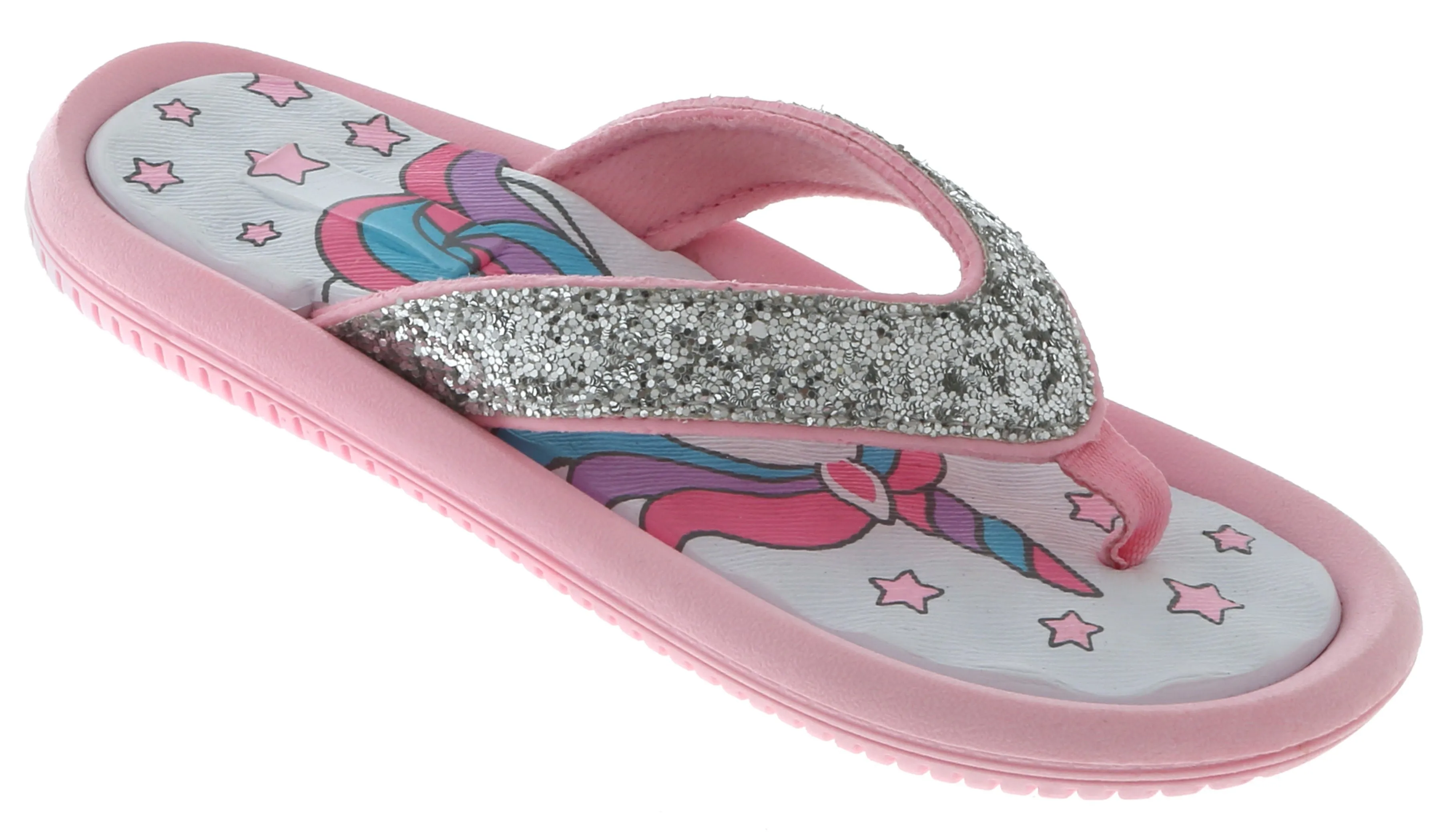 Girls Glitter Unicorn Flip Flop