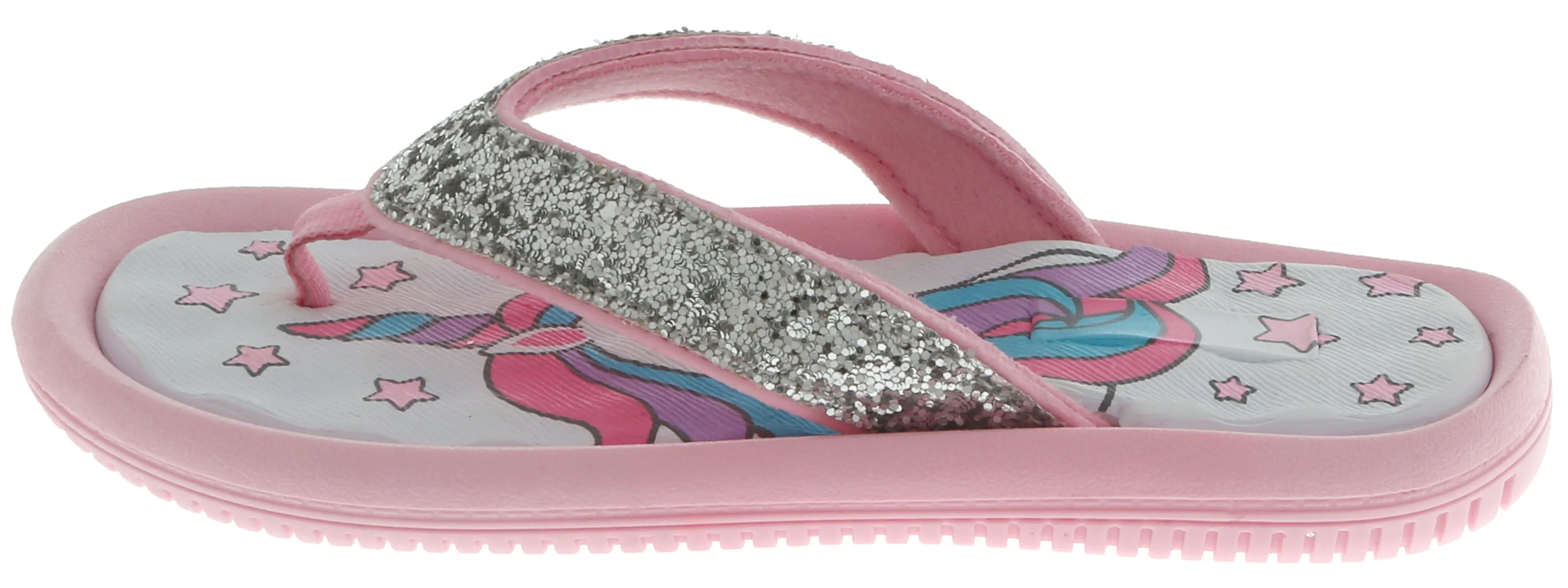 Girls Glitter Unicorn Flip Flop