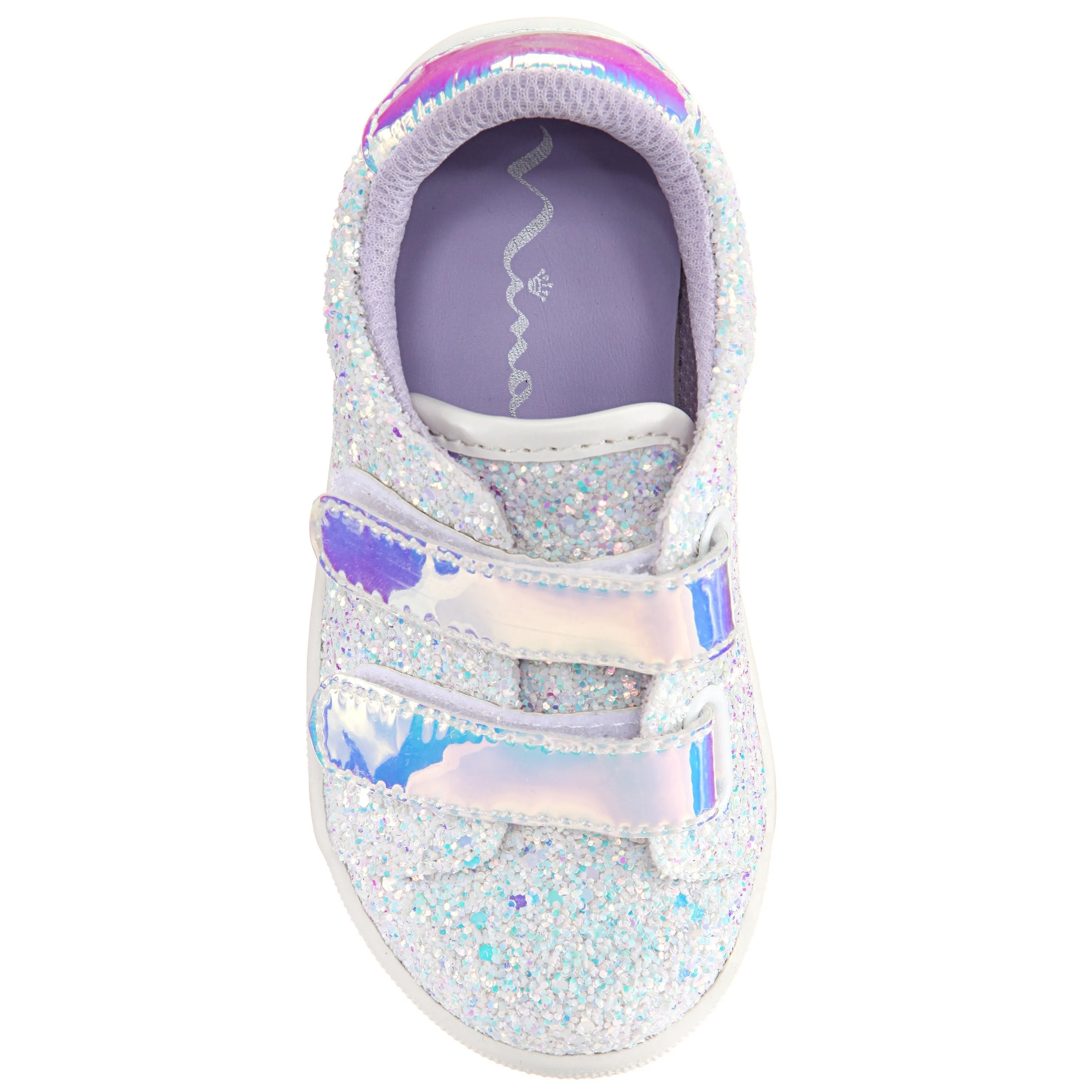 GIZELLA-TODDLER-WHITE CHUNKY GLITTER